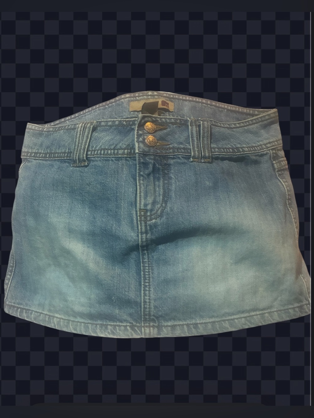 VTG Y2K Twentyone Forever 21 Low Rise Denim Mini Skirt Size L